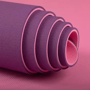 0.6 mm high density yoga mat MLA vodootporan i protuklizni pilates suza mat teretana home sportski tepih tepih tepih s torbicom