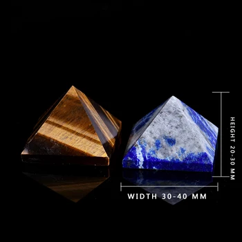 1 kom Prirodni tiger eye piramida liječenje Crystal prirodni kamen mineralni Цианит poklon Home Feng Shui uređenje Besplatna dostava