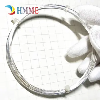 1 metar srebrne šljokice 99,95% neto promjer 0,5 mm 1 mm Ag kabel redak 0-0. 02 mm tolerancija 1000 mm