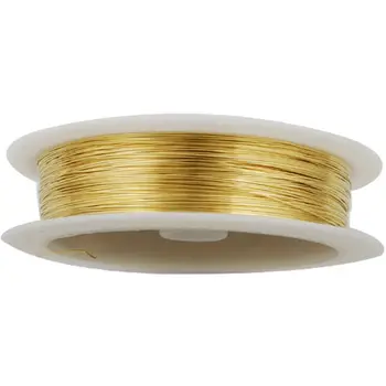 10 kom 26 Kalibar zlatno bakrena žica nakit pribor, 14 m DIY narukvica naušnice što zanat Debljina žice 0.4 mm-D1225