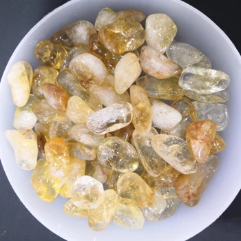100 g 10-30 mm prirodni citrin šljunka mineralni kamen žuti kristal kvarca čarolije Akvarij uređenje vrta Sretan kamen