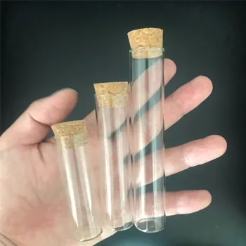 100pc 18 ml 22 ml 30 ml mini-čepovi boca od prozirnog stakla ravno usta banke prazne zdrave i ekološki čiste staklene bočice boca