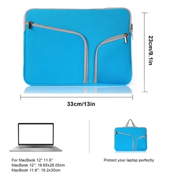 11/13/15 inča munja laptop je torbica za nošenje vrećica univerzalni laptop torba za laptop torba za MacBook Samsung HP, Acer, Lenovo