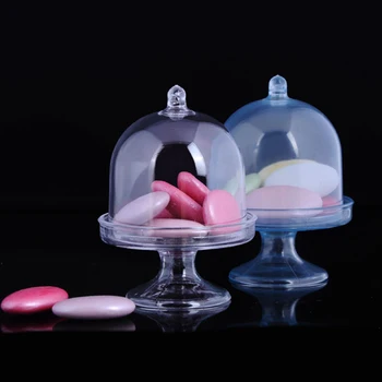 12 kom./lot vjenčanje kreativni prozirne plastične ladice kutije čokolade za tuširanje rođendana djeteta gosti dar 4 boje DIY Party Supplies