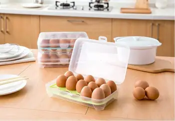 15 deka PP jaje kutija za pohranu vanjski prijenosni piknik jaje kutija kuhinja jaje ladicu za kućanstvo suđe za kuhanje /