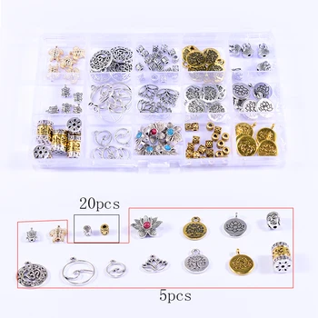 15 vrste nepalskih kuglice, Buddha privjesci za izradu nakita skup komponenti ručni rad narukvica i ogrlica zanatske pribor