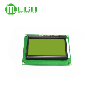 1pc LCD zaslon 12864 128x64 točke grafički žuto zelena boja pozadinskog osvjetljenja LCD Zaslon 5,0 integrirani krugovi
