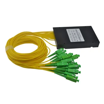 1x16 visoke kvalitete 1M SC APC-SC UPC tip PLC Splitter, LC splitter box PLC ABS fiber-optički Telecom Splitter Connector box 1:16