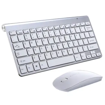 2.4 G bežična tipkovnica i miš Mini Multimedia Keyboard Miš Combo Set za laptop Mac Desktop PC TV
