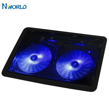 2 ventilatora 10in To 14.1 in USB Laptop Notebook Cooler Stand Cooling Pad Suporte Para Notebook Super Silent USB Fan For Macbook Pro
