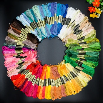200 zavojnice мотки niti raznobojnim za vez križić pletenje narukvice 100 boja slučajni spoj