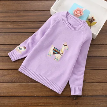 2019 new fashion girls sweaters 2-6years girls odjeca children sweaters #8079