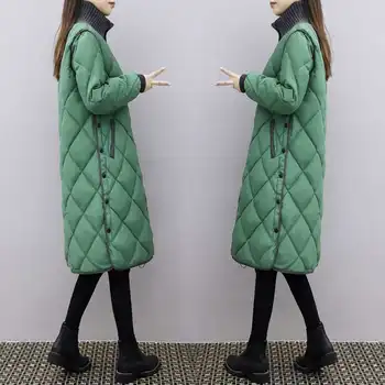 2020 nove žene zima duga postavljena jakna žena debela topla dolje pamučna jakna i kaput dame Slim Fit jaknu, kaput plus size 4XL