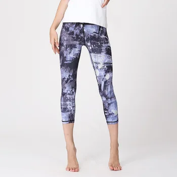 2020 novi stil joge hlače ženske fitness odjeća 3D ispis sport trčanje 7 hlače protežu tanke hlače
