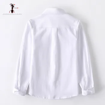 2020 originalni dizajn Proljeće pamuk jednobojnu dječaka košulja plava bijela Školska košulja uniformi 3T-12Т veliki dječje košulja