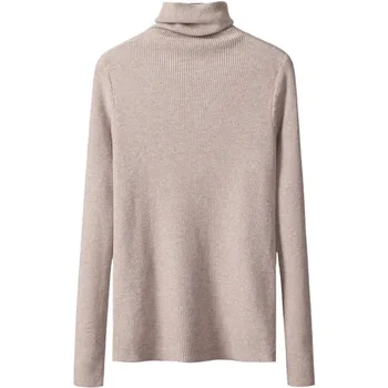 2020 svakodnevni monotono водолазка jesen zima glavni slobodan džemper, pulover žene pletene kardigan Ženska водолазка debeli džemper