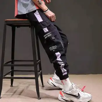 2020 vruće prodaju muški hip-hop kolaž sweatpants trkača hlače svakodnevni Drawstring Sportwear hlače muške hip-hop ličnosti hlače