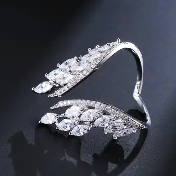 2021 novi dolazak luksuzna moda čvrste 925 sterling srebra podesiv prsten za žene djevojka Valentinovo poklon Dama nakit Z3