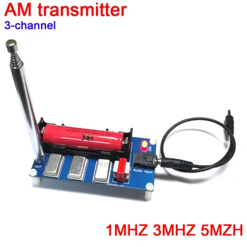 3-kanalni AM predajnik 1 Mhz I 3 Mhz 5МЖ w/ antena za radio player odašiljač ili telefon
