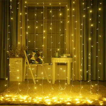 3M * 3M 300 LED zastor je svjetlo redak Ramazan vila svjetla led svjetla linije vjenčanje Božić guirlande stranke dekoracije na otvorenom
