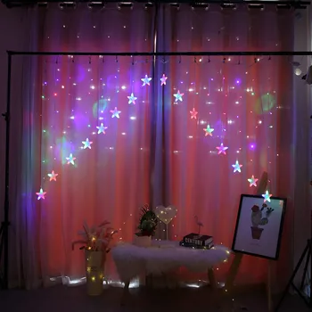 3M božićna svjetla 220V romantične bajke Zvijezda LED zavjese niz rasvjeta za dom Spavaća soba vjenčanje гирлянда stranke dekoracije