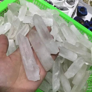 3pcs prirodni neuglađen quartz crystal točka prozirni kristal kvarc kamen