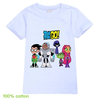 4-12 godina dječaci djevojčice vrhovima Teen Titans Go odjeća dijete djeca kratkih rukava Teen Titans Go t-shirt dijete tee vrhovima komplet odjeće