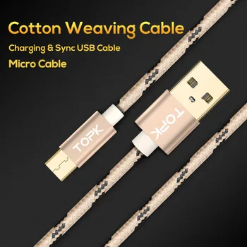 [5-Pack] TOPK 2A Micro USB kabel za mobilni telefon, kabel za sinkronizaciju podataka za Xiaomi Samsung, Huawei Micro usb port za punjač kabel