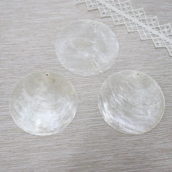 50 mm 50 kom/pak. prirodni ogledalo male okrugli oblik slatkovodno umivaonik ovjes nakit, perle, izrada DIY ovjes nakit priključak