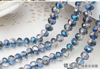 5040 AAA premazom полусинего boje slobodni kristalne perle Rondelle.2 mm 3 mm 4 mm, 6 mm,8 mm, 10 mm, 12 mm i Besplatna dostava!
