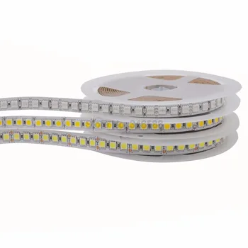 5050 LED Strip DC12V 120LEDs/m 5m fleksibilna traka toplo bijelo svjetlo hladno bijeli led plava pink zlatno žuta crvena zelena RGB LED Strip