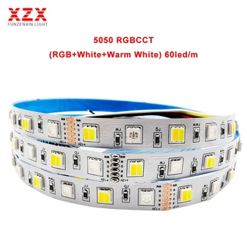 5M 2835 5050 RGB+CCT 5 boja u 1 čipu Luces Led Strip Svjetlo 4in1 RGBW RGBWW fleksibilna traka AC12/24V 60/90led/m 12mm PCB