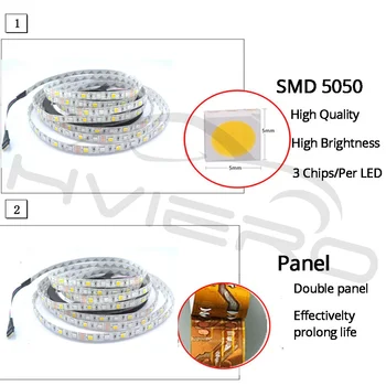 5m 300Leds 5050 SMD DC 12V IP65 vodootporna fleksibilna led bijeli plavi RGB Party Light Holiday light lampe za vrtna rasvjeta
