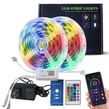 5M LED Strip Svjetlo Music Control RGB TV Backlight Tape Lamp rad s Homekit Amazon Alexa Google Assistant Lamp Decor fenjer