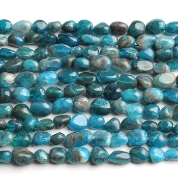 6-8 mm nepravilnog prirodne plave апатитовые perle slobodan razuporne perle za izradu nakita DIY narukvica i ogrlica 15
