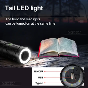 600000Lumen Xhp100 je moćna led svjetiljka type-c recharage Torch Xhp90 Xhp70 Xhp50 fenjer 18650 26650 lovački svjetlo Light