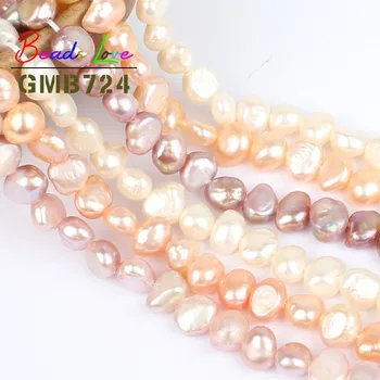 8-9 mm prirodni stana nepravilan slatkovodni biseri, perle za izradu nakita slobodan razuporne perle Diy ogrlica narukvica nakit 15