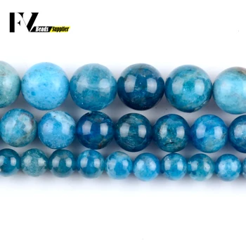 AAA, kamen plavi Апатит perle 6 8 10 12 mm okrugli besplatno polaganje kamena perle za izradu nakita DIY narukvica ovjes pribor