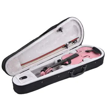 Akustična Violina Violina iz футляром alat sjaj prirodni luk smola music pink music ugodan alat isporuke
