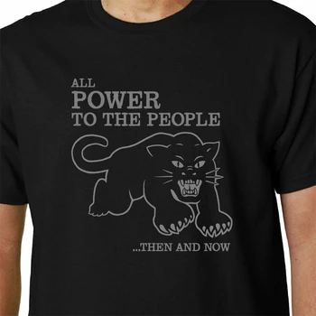 All Power To The People Black Panther T-Shirt Seale Huey Newton Quote Slogan X Birthday Gift Tee Shirt
