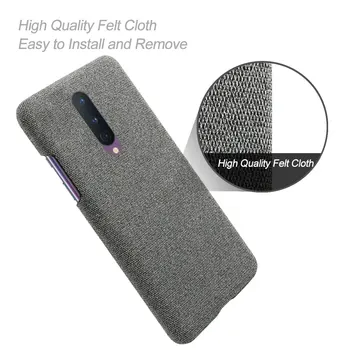 Anti-pot šok-dokaz tkanina torbica za Oneplus 8 Pro 7 6T 7T Slim Thin Protection Phone Torba Case
