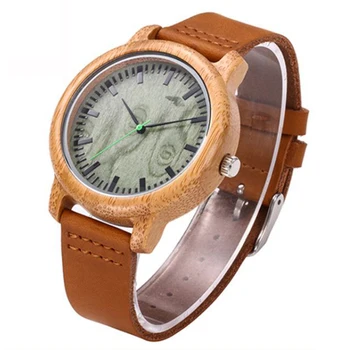 Bambus analogni kvarcni sat drveni ručni sat sa okruglog lice za muškarce i žene PUO88
