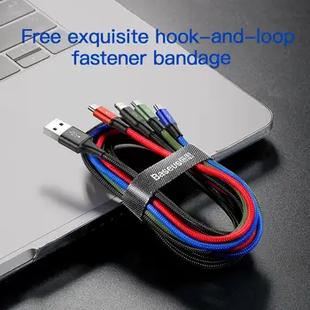 Baseus 3 u 1 USB kabel, Tip C kabel za Samsung S20 Xiaomi Mi 9 4 1 kabel za iPhone 12 X 11 Pro Max Punjač, Micro USB kabel