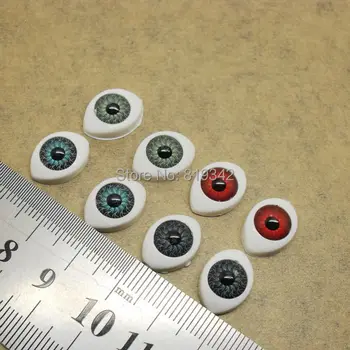 Besplatna dostava 80шт(40 parova) pola ovalnog plastične lutke očne jabučice mix boja BJD oči 10*14.5 mm na veliko