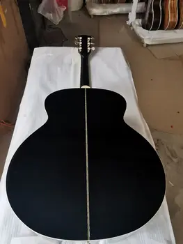 Besplatna dostava crna gitara jumbo body 43 inča električna gitara akustična non-cut glossy black akustična gitara