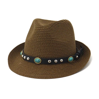 BUTTERMERE godišnje šešir za žene i muškarce Jazz slamnati šešir ljetnih aktivnosti na plaži kape dame Fedora UV zaštita od Sunca 2021 novi Chapeau Femme