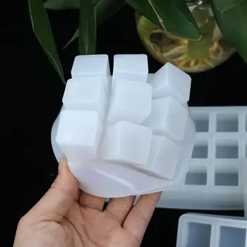 Crystal epoksidna smola kalup kvadratnom kockice kutija za pohranu ruž литейная oblik ručno DIY obrt ukras čineći alat