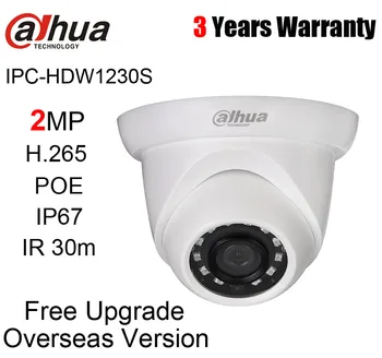 Dahua originalna IPC-HDW1230S 2MP IR Eyeball Network Camera POE H. 265 IR 30m IP67 Web Cam zamjenjuje IPC-HDW1220S IP kameru sa logom