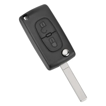 Daljinski ključ za okretanje ključa automobila torbica privjesak za ključ vozila Shell 1 kom. zamjena za Citroen C2 C3 C4 PICASSO 2 gumba Ce0536