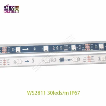 DC12V 5M WS2811 LED pixel light strip Rgb Full color 5050 Led strip ribbon fleksibilna adresabilna Digitalni led trake 1 Ic Control 3